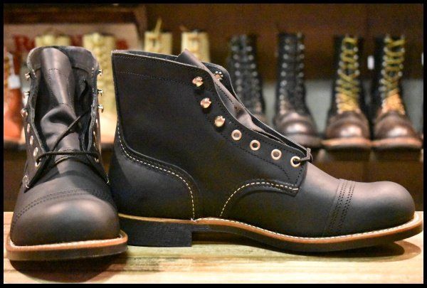 9.5 D ♥ 22年 レッドウィング 8084 アイアンレンジャー ブラック ハーネス 黒 キャップトゥ ブーツ redwing FH 215