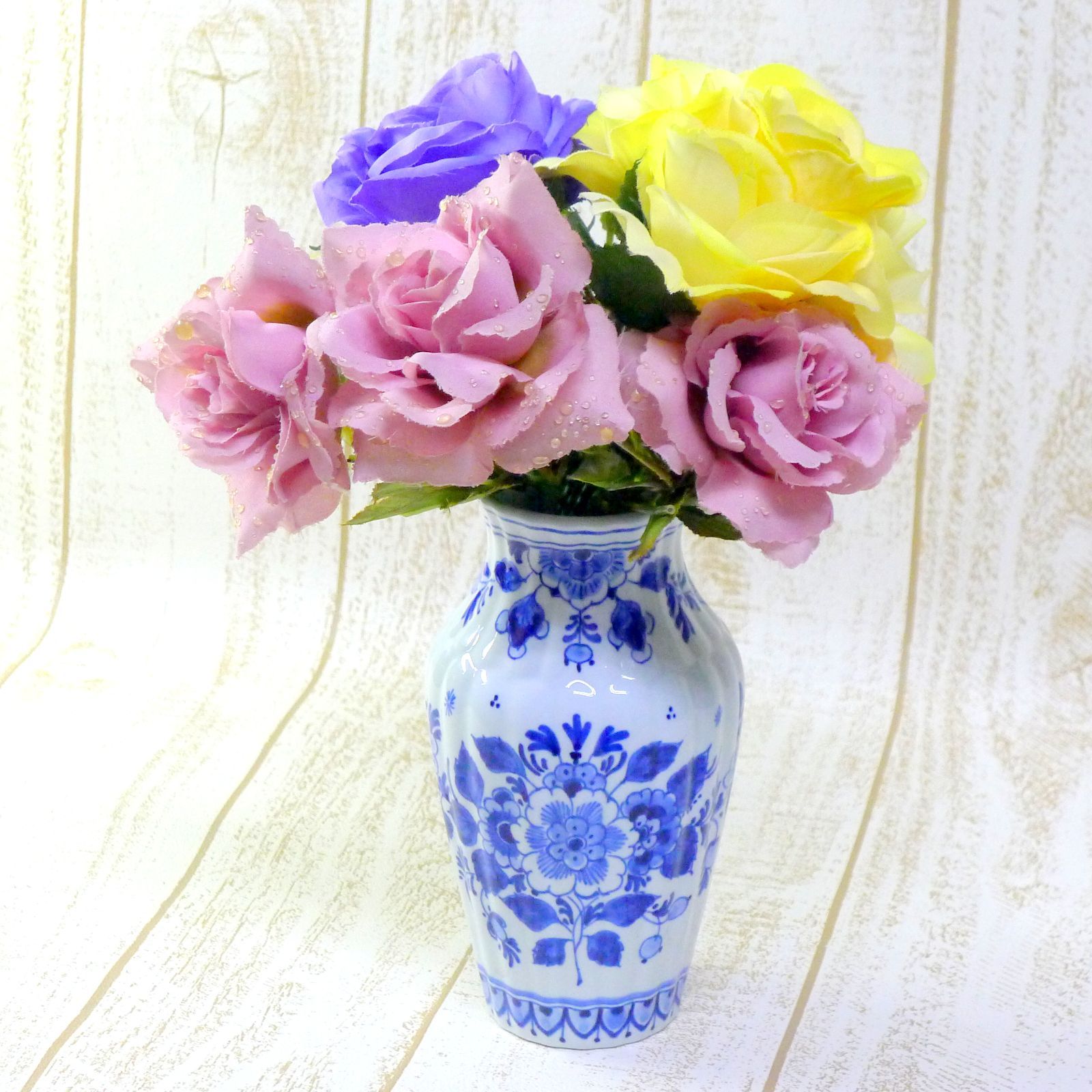 オランダ ロイヤルデルフト コーニンクレッカ チューリップベース 花瓶 Royal Delft ロイヤルデルフト フラワーベース 花瓶 花器 オランダ製