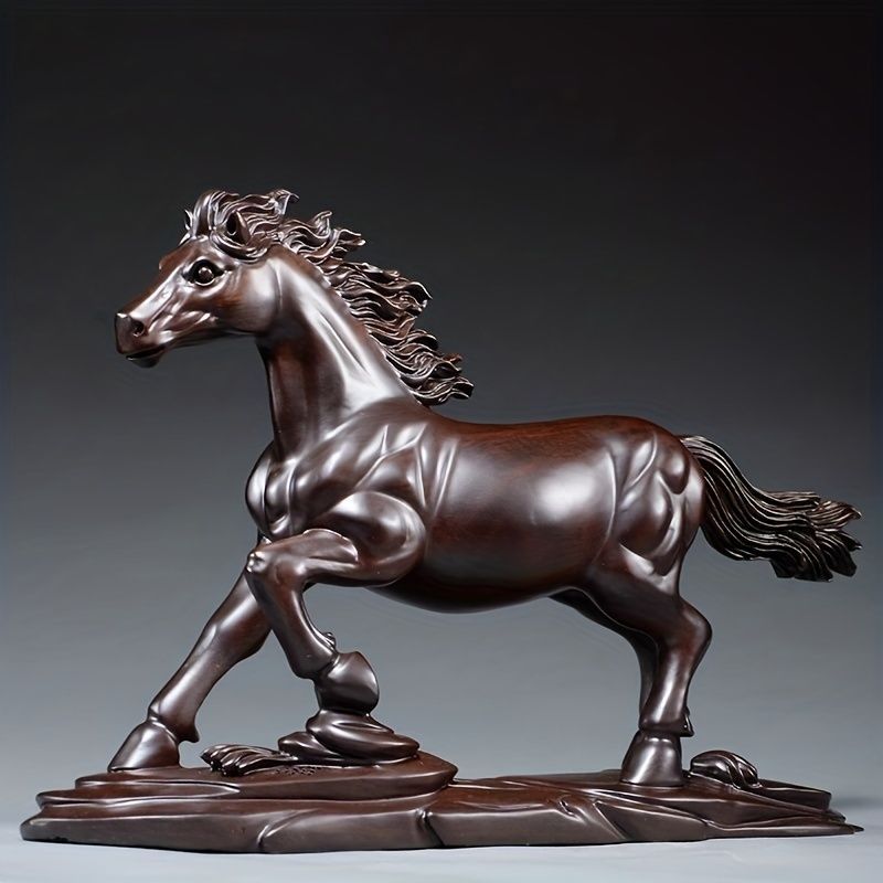 オブジェ 置物 馬 うま ウマ 干支 正月飾り 木製 インテリア リビング ダイニング 玄関 寝室 装飾 オーナメント プレゼント ギフト オシャレ リアル 癒しグッズ 棚装飾