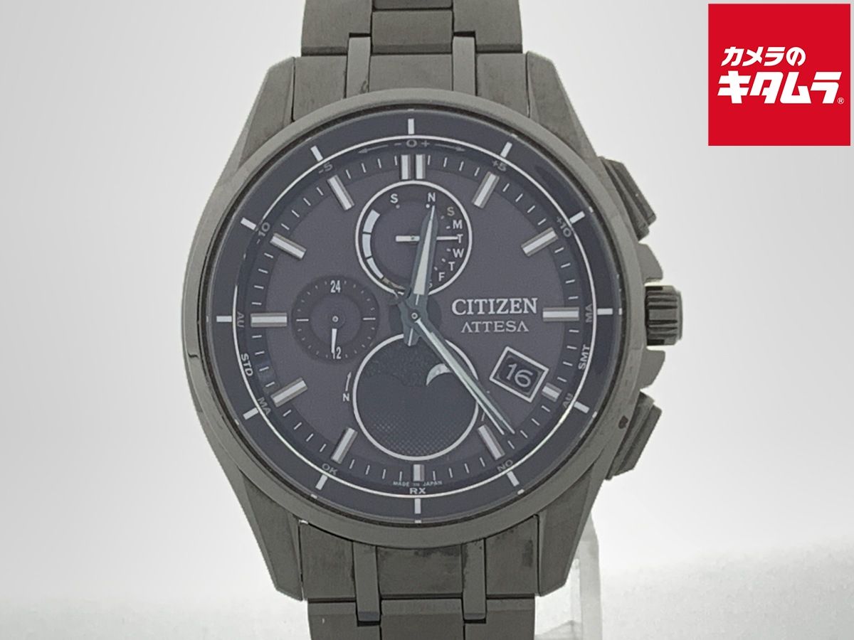 並品 シチズン アテッサ ダイレクトフライト ブラック BY 1006-62 E チタン