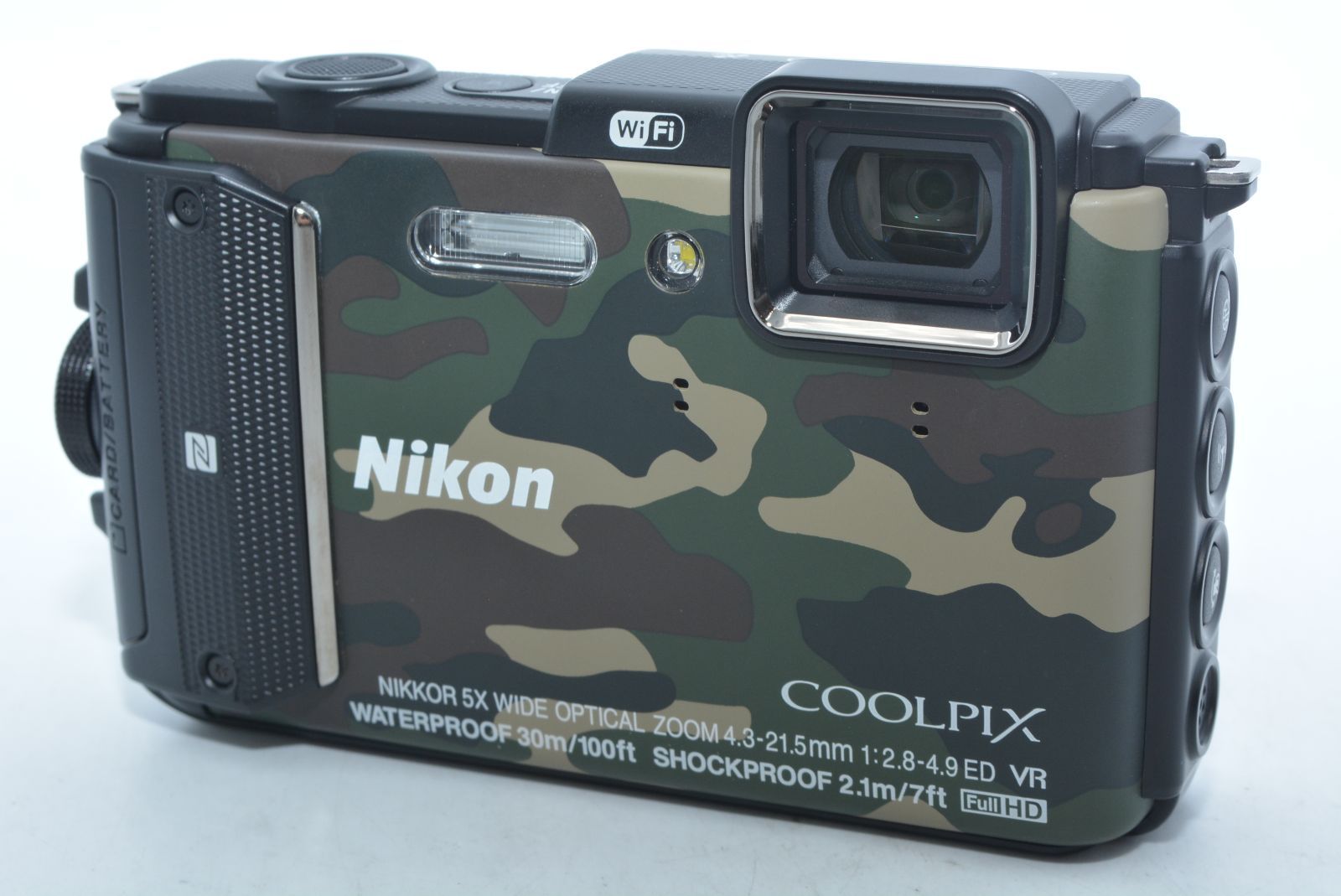 特上品】 Nikon ニコン COOLPIX AW130 カムフラージュグリーン ＃8825
