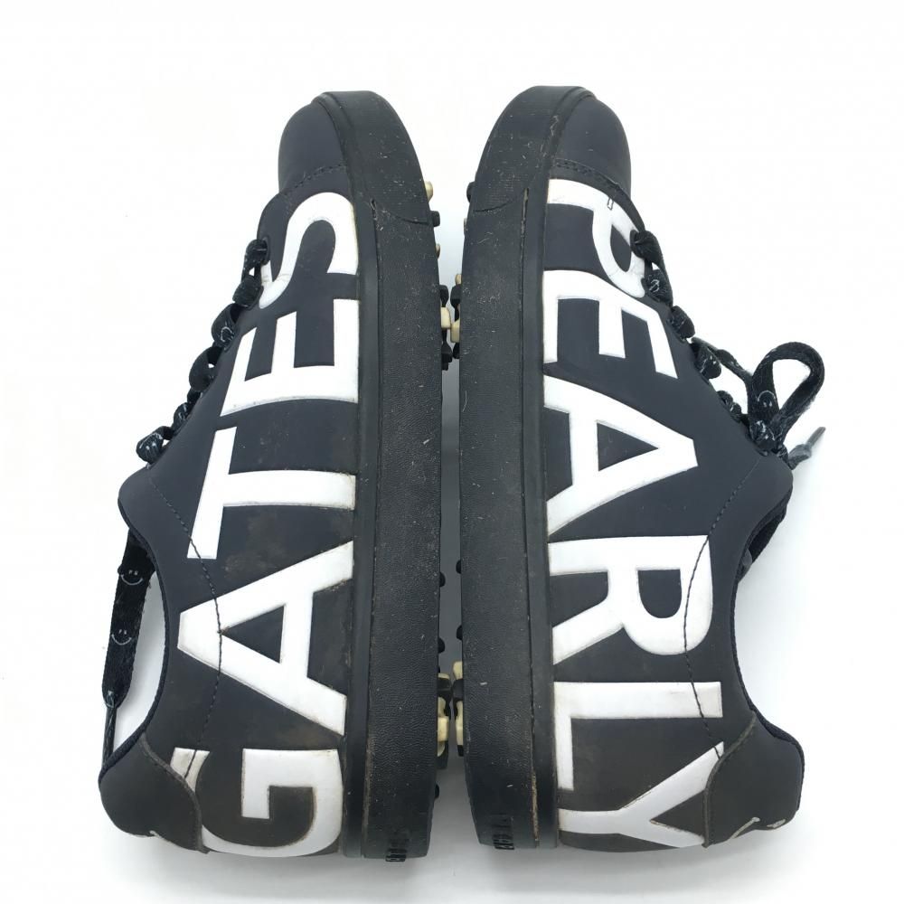 パーリーゲイツ ゴルフシューズ ネイビー×白 053-0192314 ロゴ PGニコちゃん レディース 23.5 ゴルフウェア PEARLY GATES