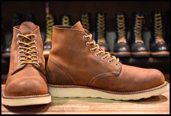 8 D 15年 レッドウィング 9111 アイリッシュセッター 茶 カッパー ラフ＆タフ プレーントゥ 編み上げ ブーツ redwing FL 403