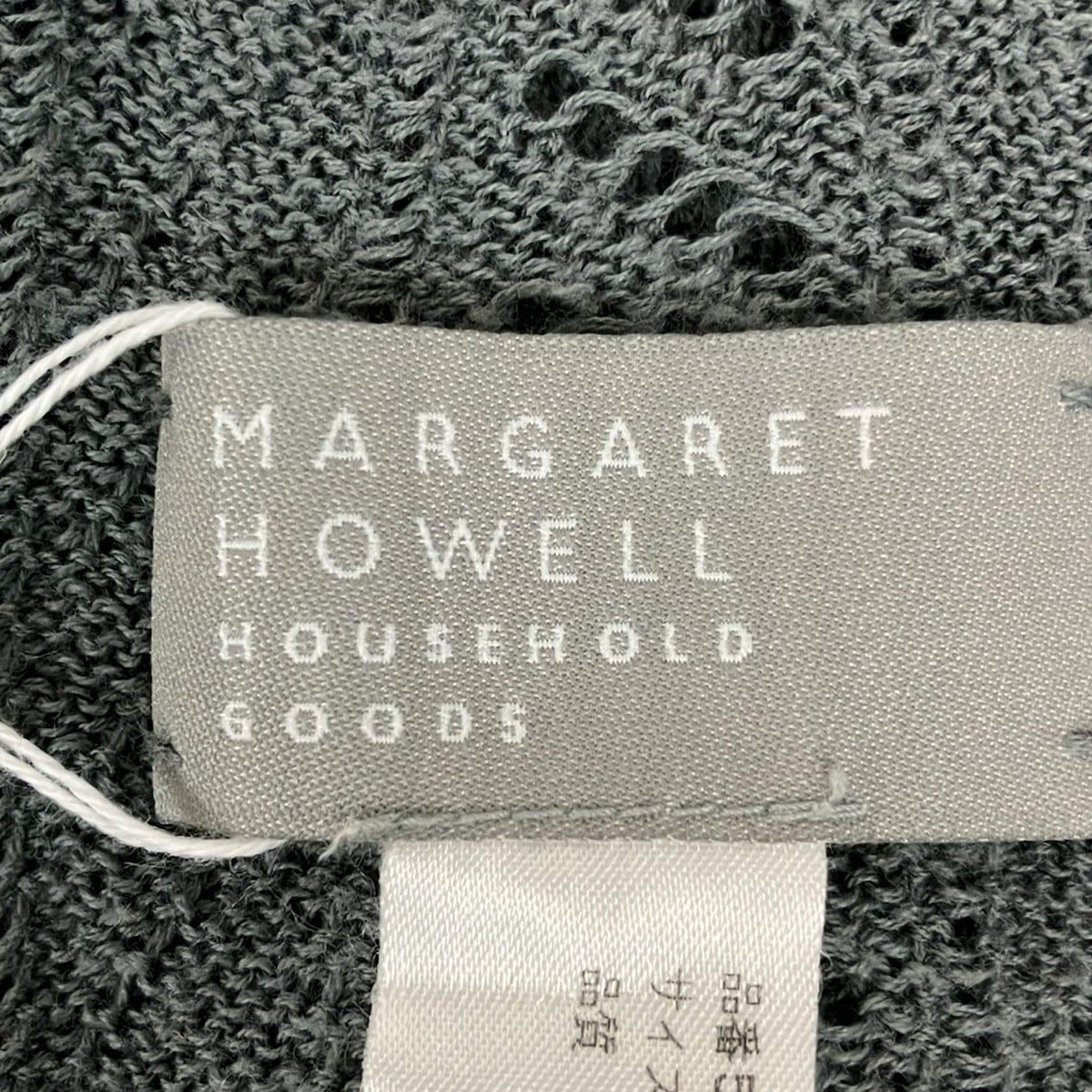 MargaretHowell マーガレットハウエル ストール ショール - グレー コットン リネン