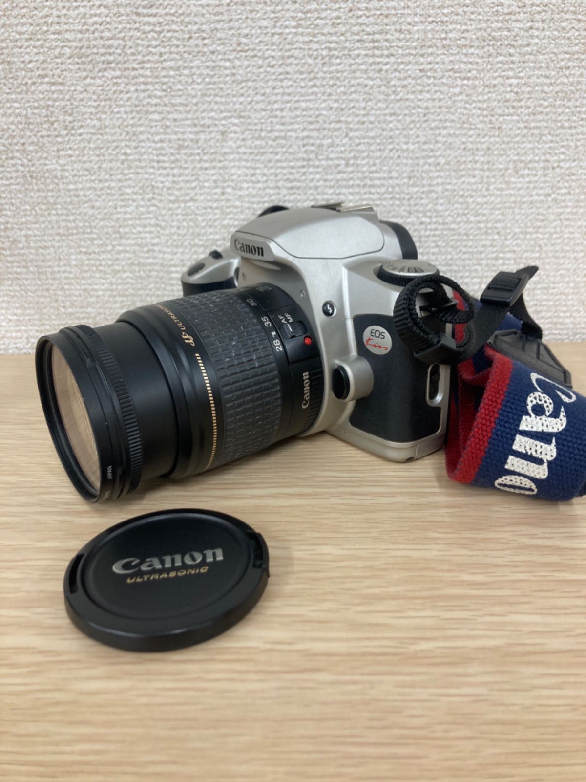 ● ３ 動作未 キャノン Canon EOS 一眼レフカメラ EF 28-80 mm フィルムカメラ 電池切れ 三脚 セット カメラ 2