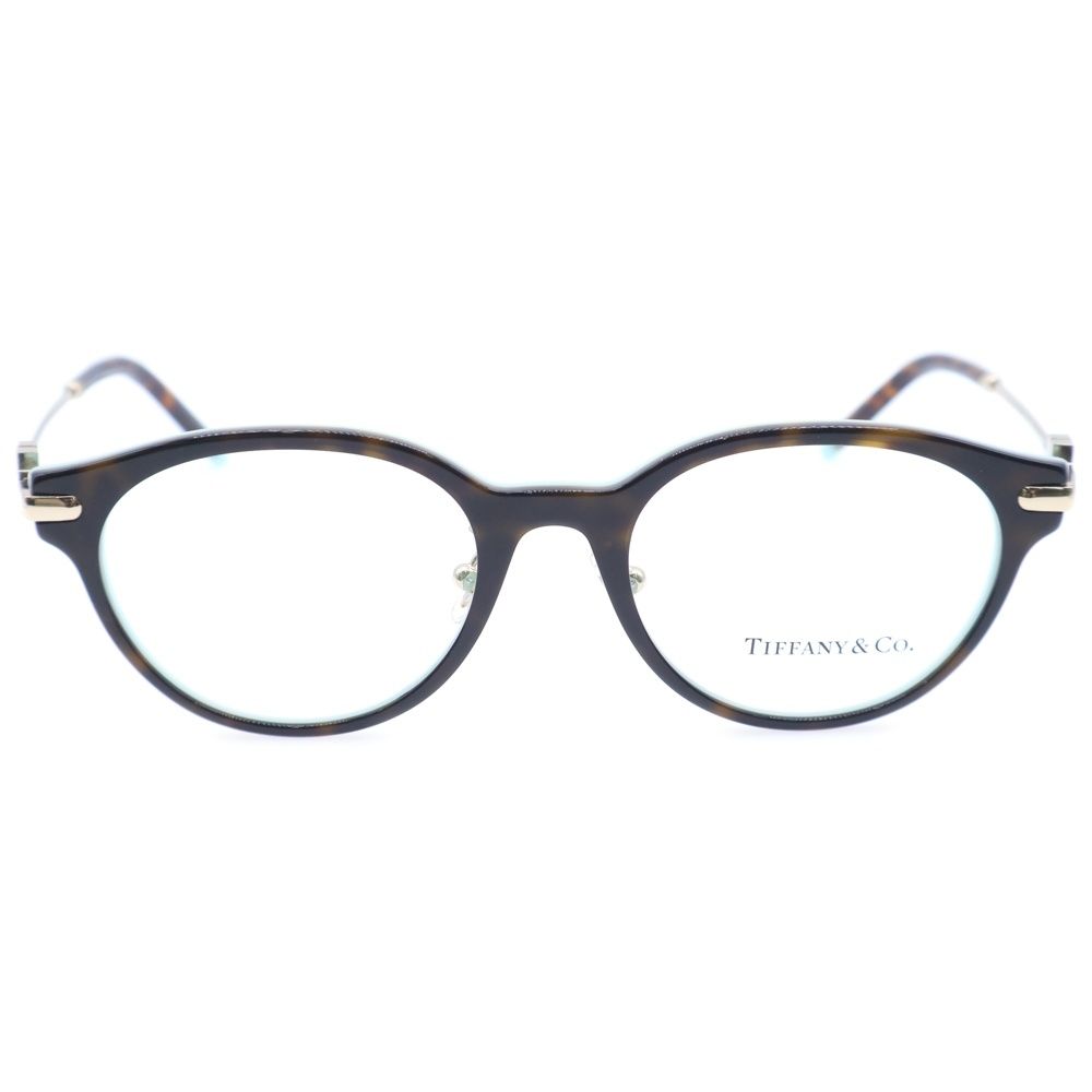 TIFFANY - Co. ティファニー TTデザイン シェルラウンド アイウェア 眼鏡 2218‐D ブラウン