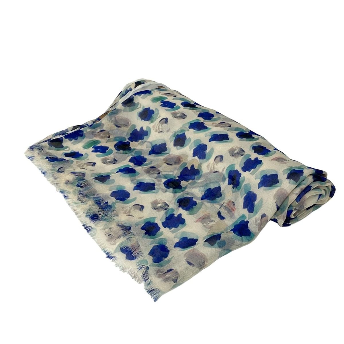 ETRO(エトロ) ストール(ショール)美品 - アイボリー×ブルー×マルチ