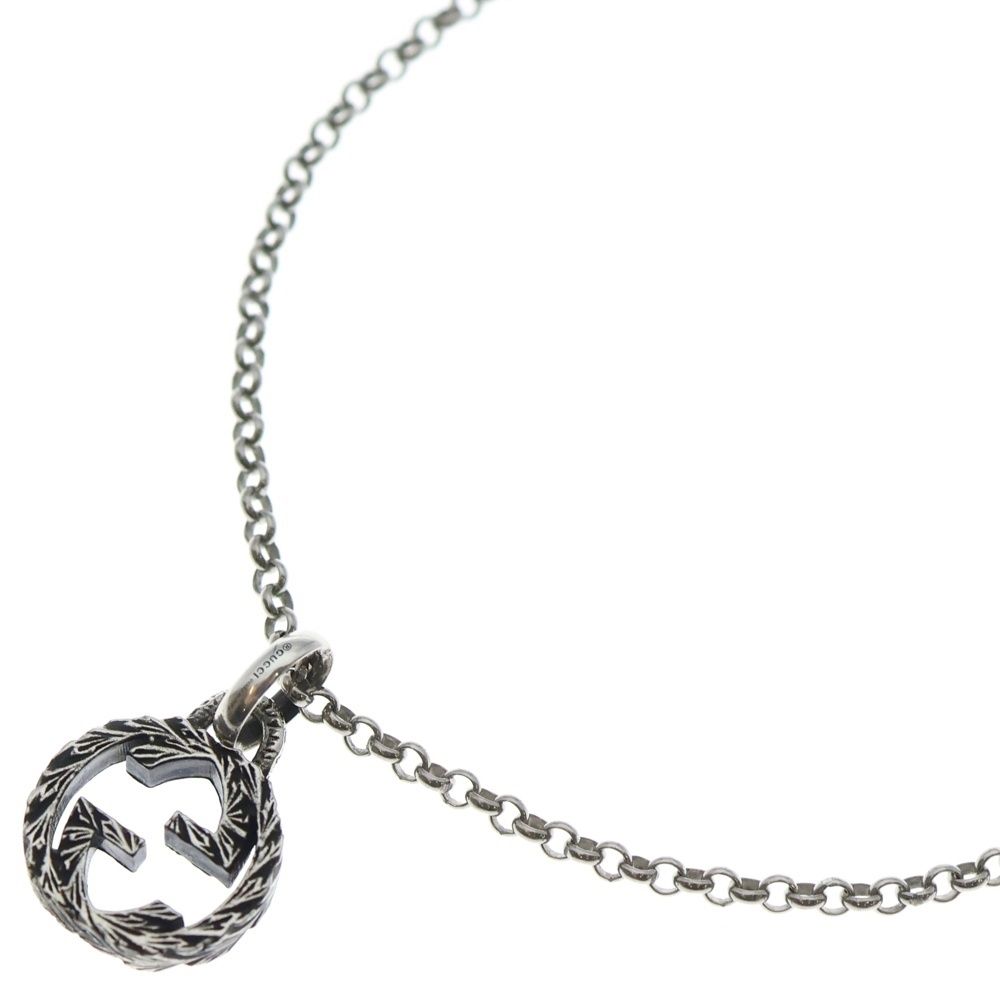 GUCCI グッチ インターロッキングG ネックレス ペンダント チェーン Ag 925 7.3 g