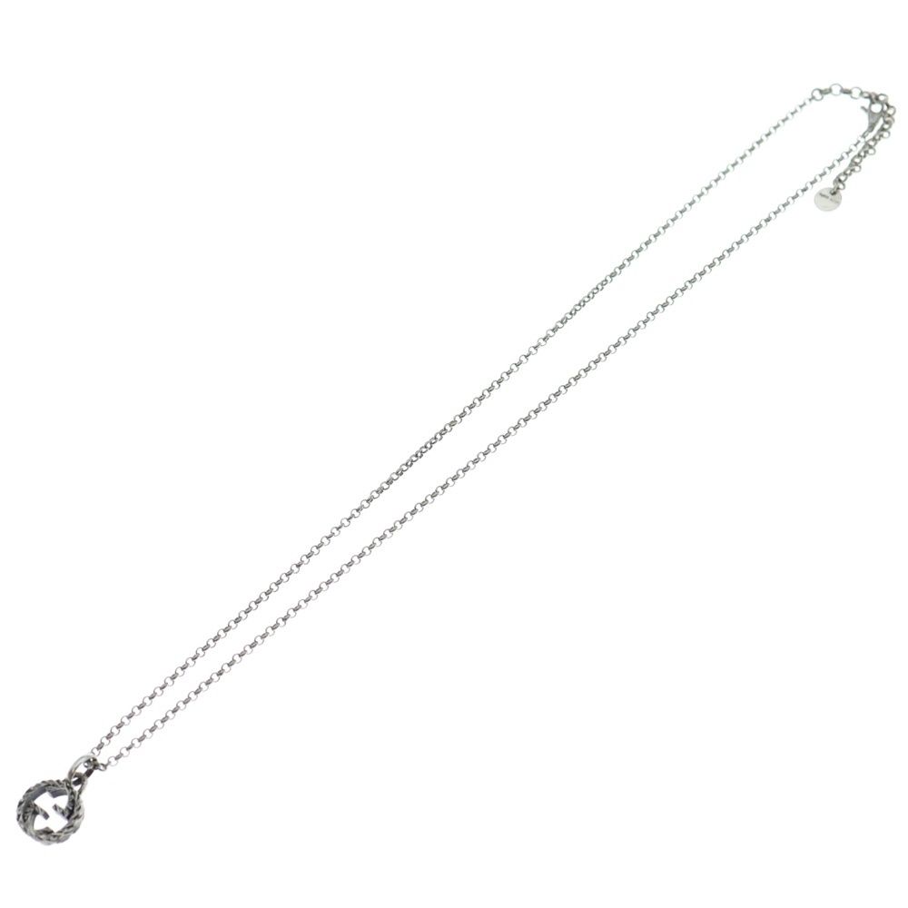 GUCCI グッチ インターロッキングG ネックレス ペンダント チェーン Ag 925 7.3 g