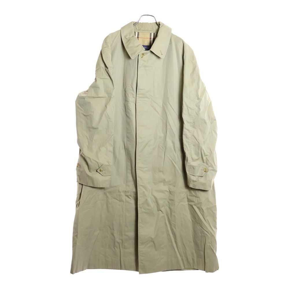 バーバリーズ 70 s 裏地ノバチェック コットン ステンカラーコート ベージュ