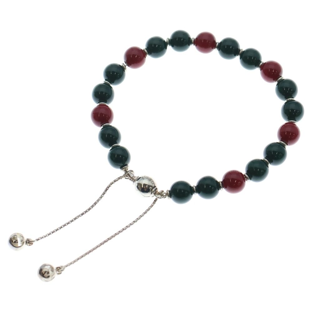 GUCCI (グッチ) Red&Green Lecquer Beaded Bracelet 数珠 ブレスレット 