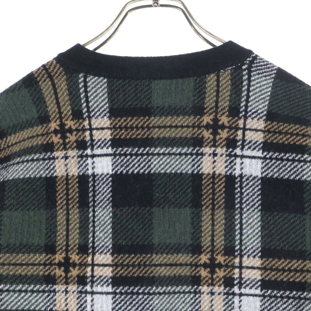 CHROME HEARTS (クロムハーツ) BIG CITY CH PLS カシミヤ混 チェック柄