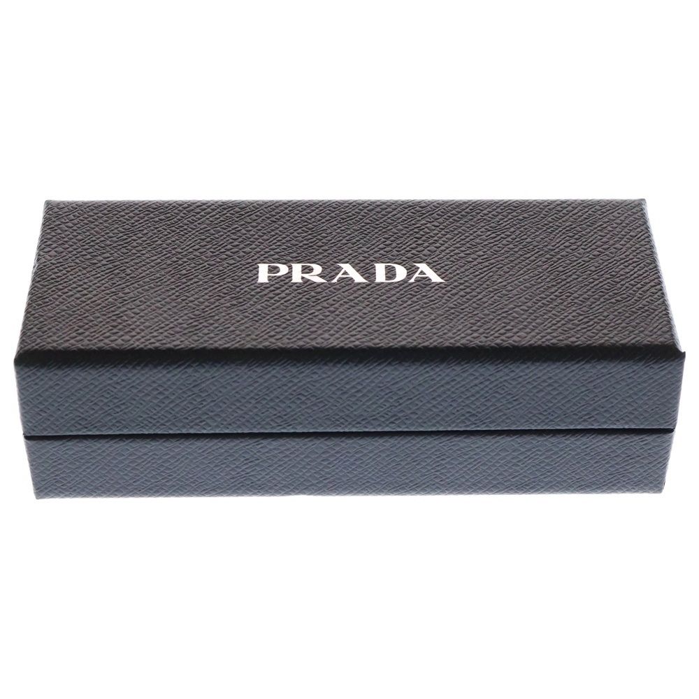 PRADA (プラダ) サフィアーノレザー トライアングルロゴ キーリング