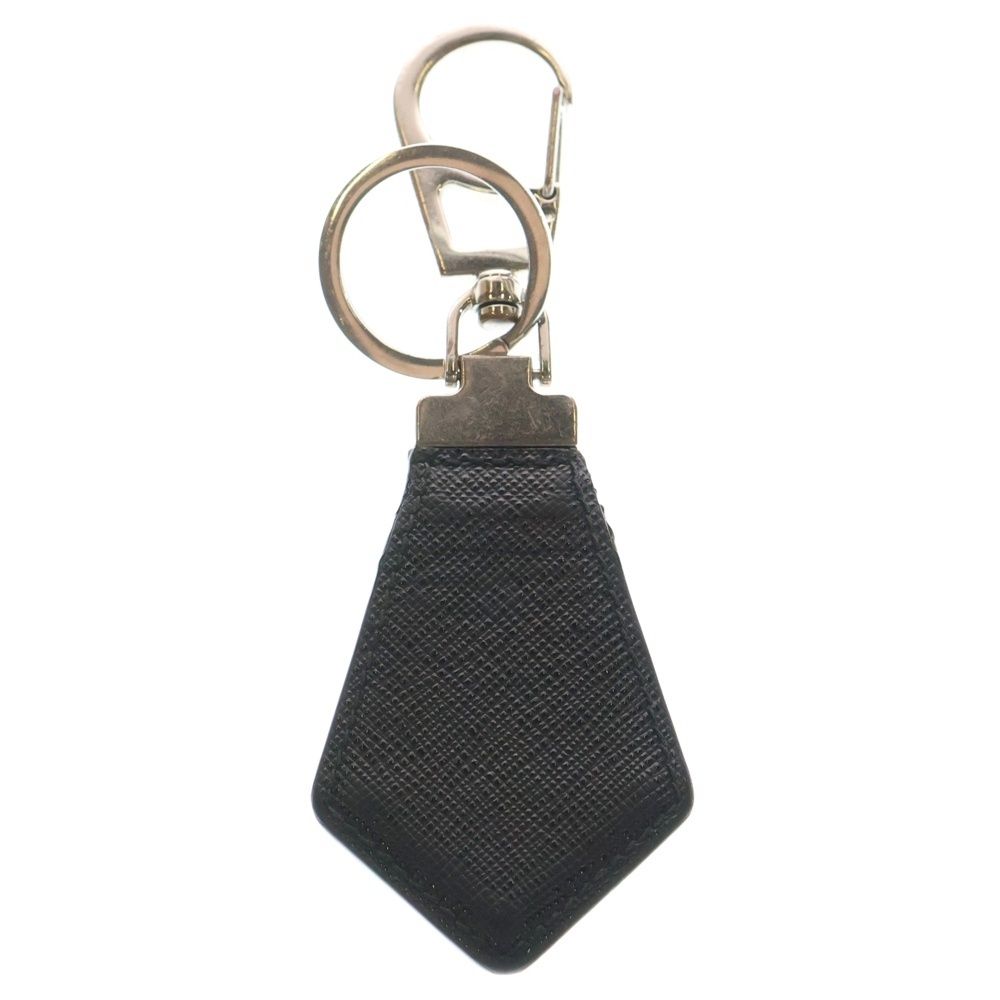 PRADA (プラダ) サフィアーノレザー トライアングルロゴ キーリング