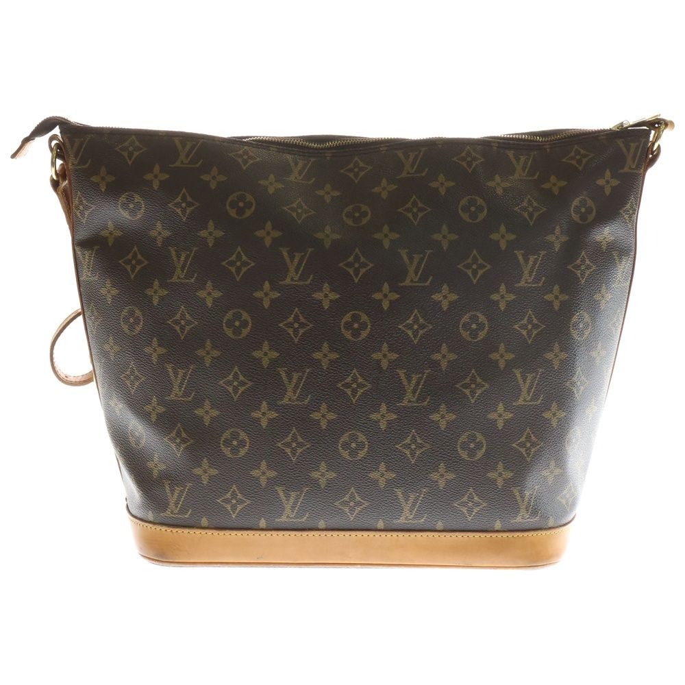 LOUIS VUITTON ルイヴィトン モノグラム アムファースリー シャロンストーンコラボ トートバッグ ハンドバッグ ブラウン レザー×PVC M 47275 ゴールド金具