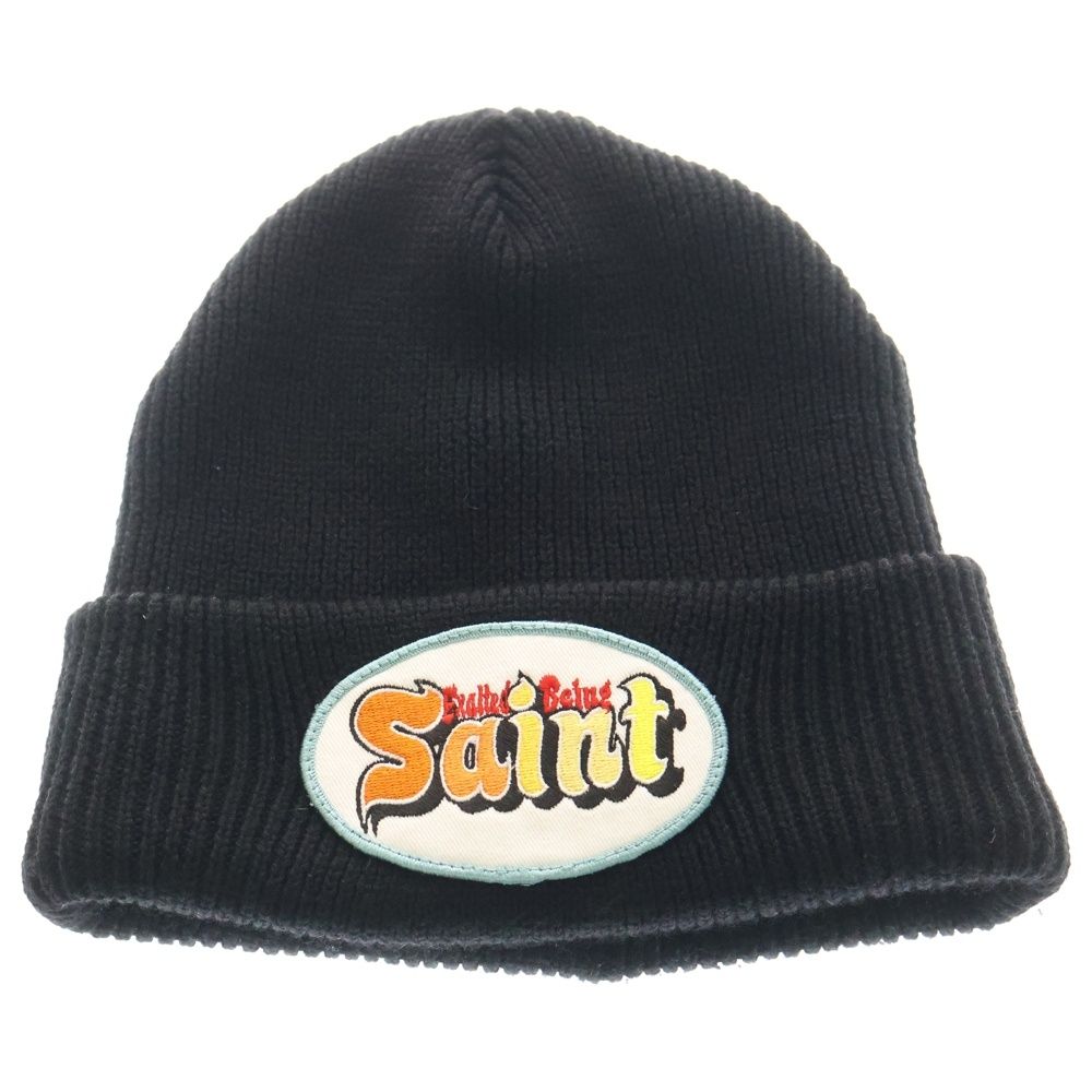SAINT MICHAEL セントマイケル 25 AW KNIT CAP ウールニットキャップ ビーニー ニット帽 帽子 ブラック SM-HR 1-0000-096