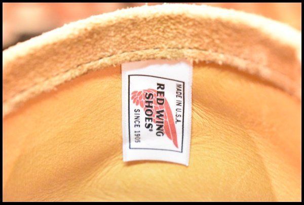  9 D 18年 レッドウィング 9269 スエード エンジニア タン ブルハイド ラフアウト ベージュ 8268 ブーツ redwing FL 408 エンジニアブーツ ブーツ 革靴