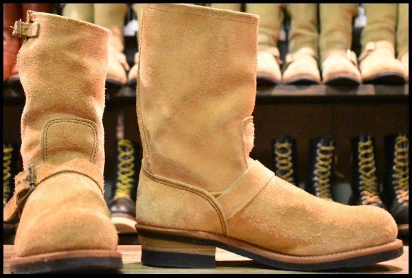 9 D 18年 レッドウィング 9269 スエード エンジニア タン ブルハイド ラフアウト ベージュ 8268 ブーツ redwing FL 408