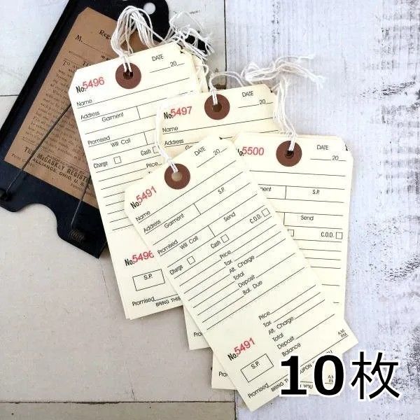 645・A-1247 商品管理タグ 10枚 ALTERATION TAGS 荷物ラベル