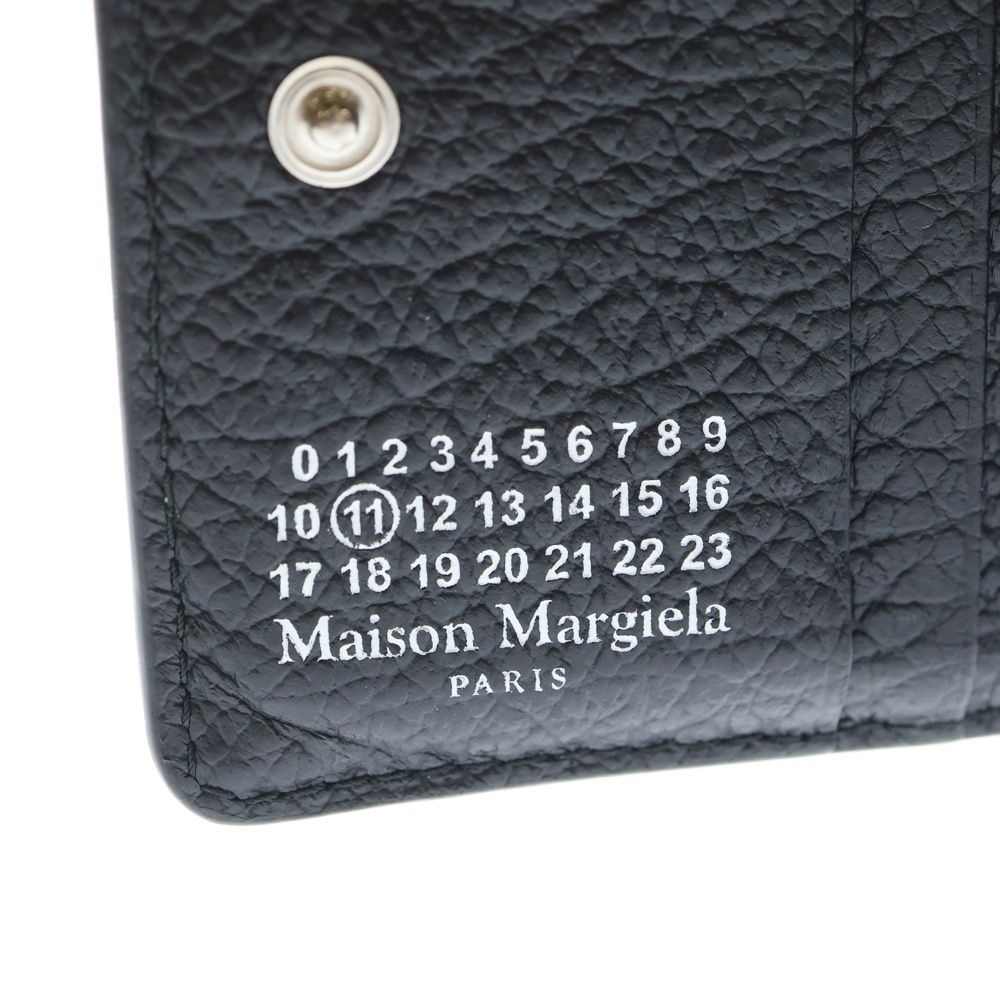  Maison Margiela メゾンマルジェラ 4ステッチ 二つ折り 財布 コンパクトウォレット ブラック 折り財布 小物