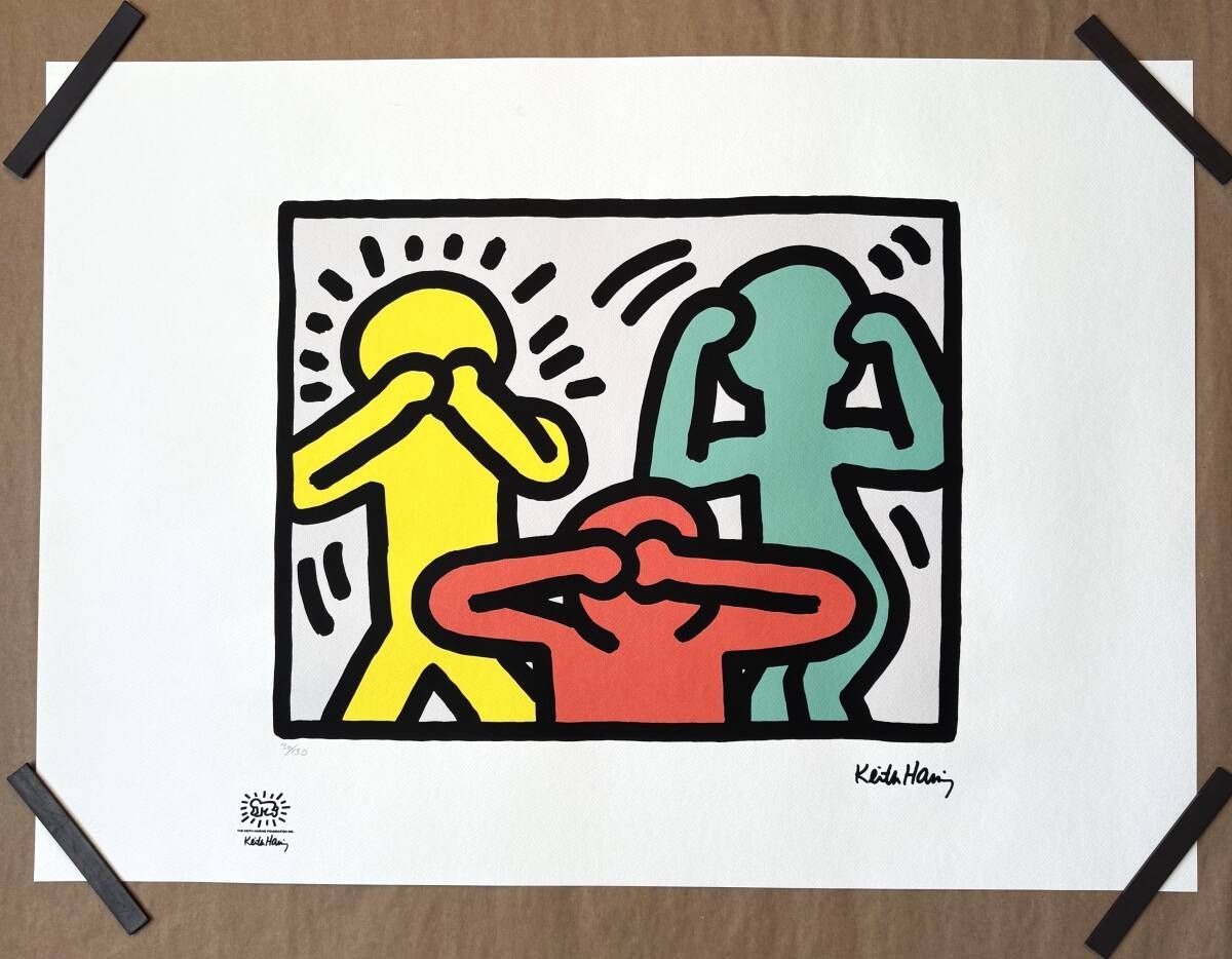 レア物】Keith Haring（キース・ヘリング）「Pop Shop III」 サイン