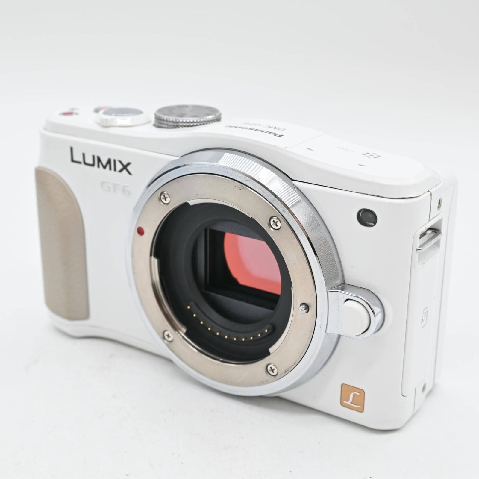 難有品 パナソニック ルミックス ミラーレス一眼カメラ GF 6 ボディ ホワイト DMC-GF 6-W
