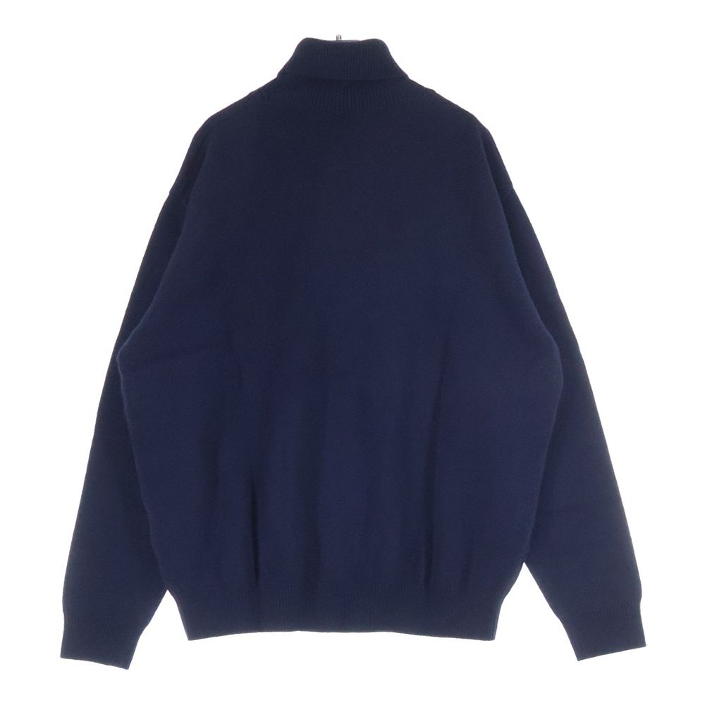 PAPAS (パパス) Logo Embroidery Turtle Neck Sweater ロゴ刺繍