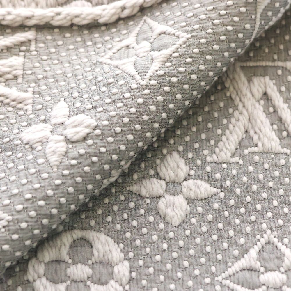 LOUIS VUITTON (ルイヴィトン) エシャルプ ロゴマニア シルク混 ウール