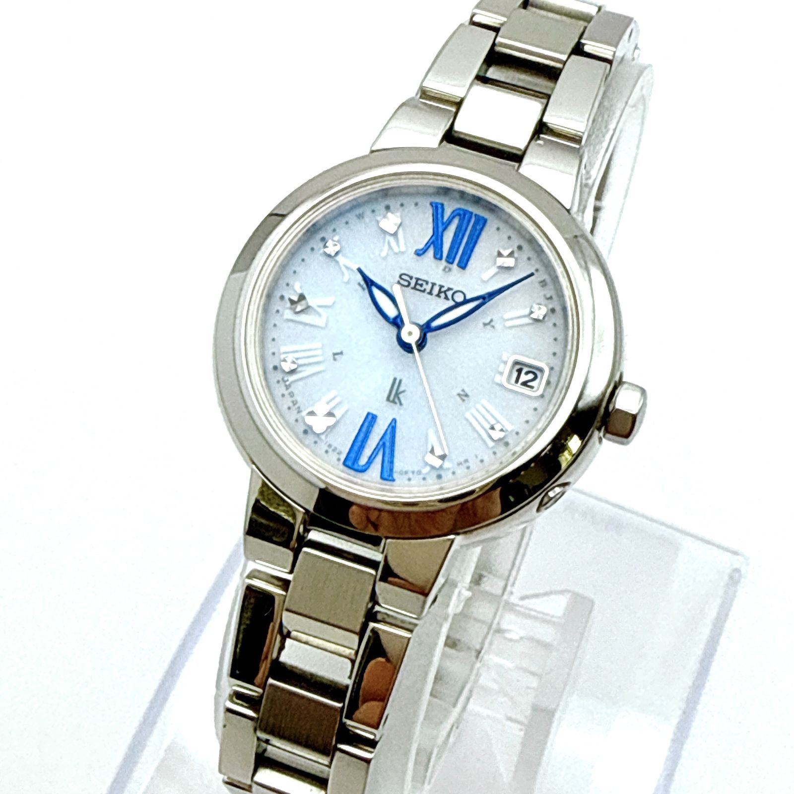 C128【極美品・電波ソーラー】SEIKO LUKIA セイコー ルキア ラウンド