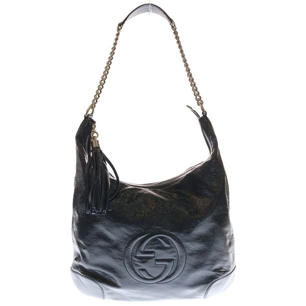 GUCCI グッチ ソーホー チェーンショルダーバッグ ネイビー 326706