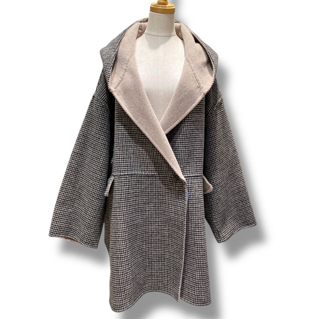 かよりん【新品未使用タグ付き】シップスエニィリバーフーデッ ミディコート 新品 未使用 タグ付き SHIPS any シップスエニィ リバーフーデット