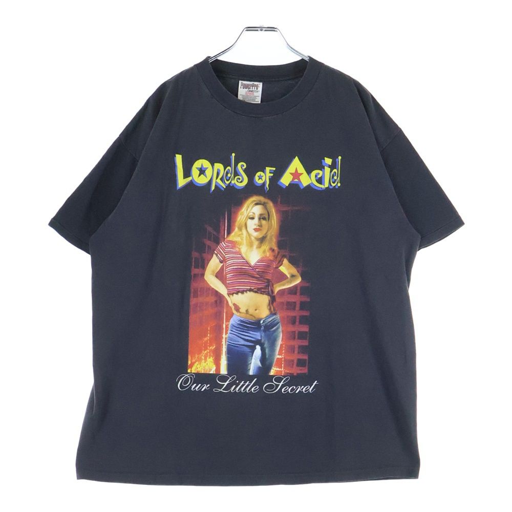 VINTAGE ヴィンテージ 90 s LORDS OF ACID ローズ オブ アシッド 両面プリント Tシャツ 半袖カットソー ブラック