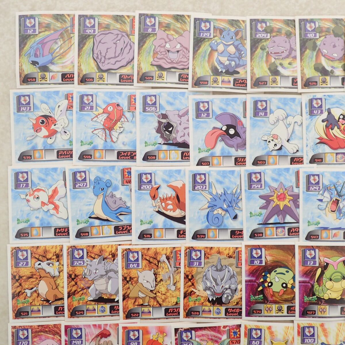 アマダ 最強シール烈伝 弐千 ルギア LV.95+袋15束 計69枚 ポケモン