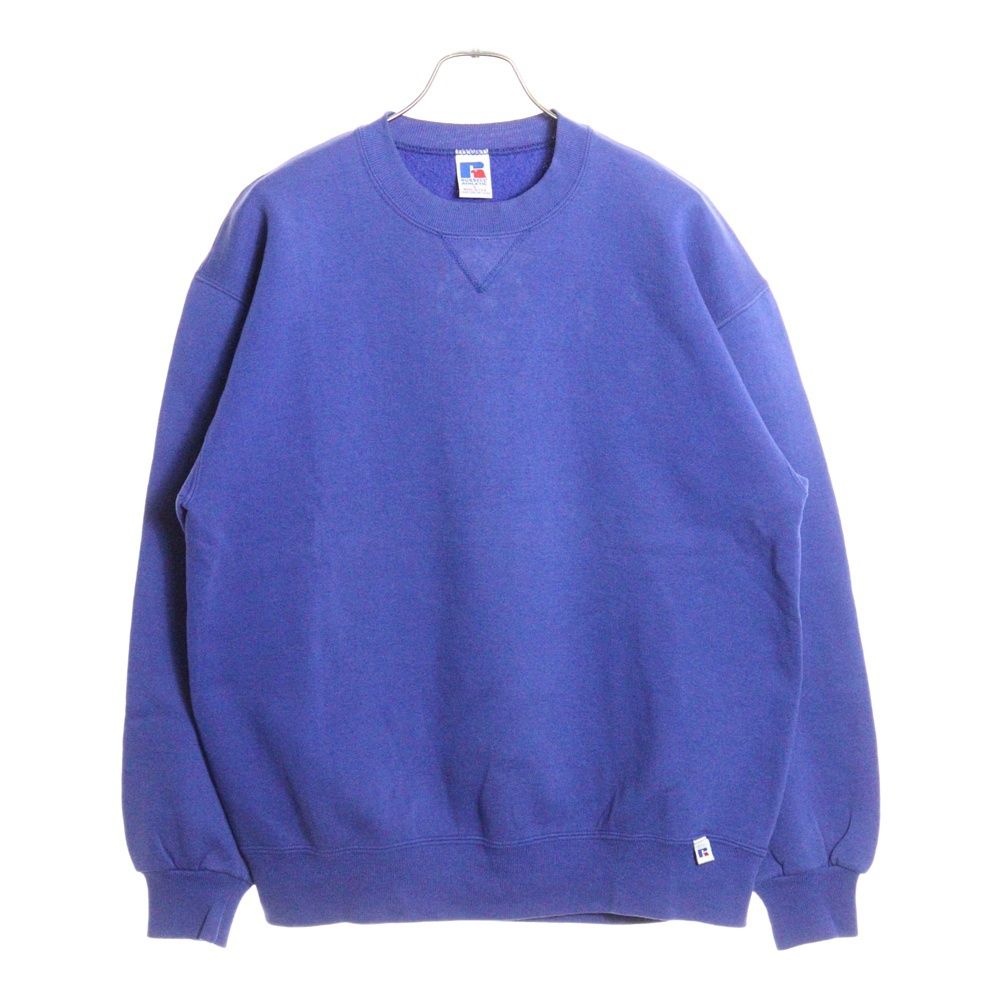 VINTAGE ヴィンテージ 90 S RUSSELL ラッセル CREWNECK SEWAT スウェット 無地 ネイビー