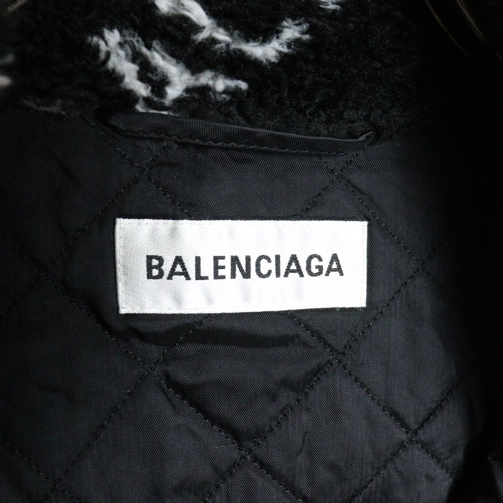 BALENCIAGA (バレンシアガ) 19AW All Over Logo Boa Fleece Jacket