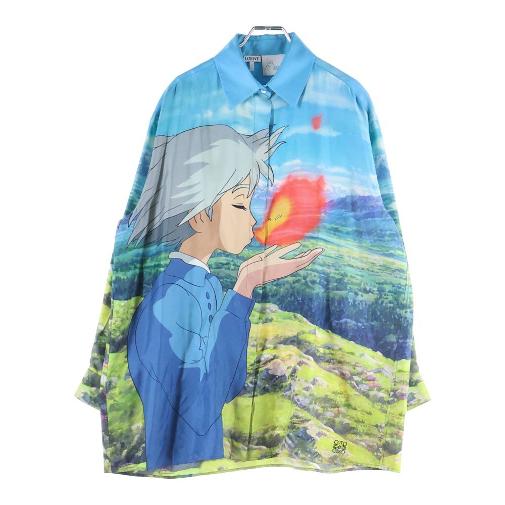 LOEWE ロエベ ×STUDIO GHIBLI スタジオジブリ ハウルの動く城 ソフィーとカルシファー 長袖シャツ マルチ
