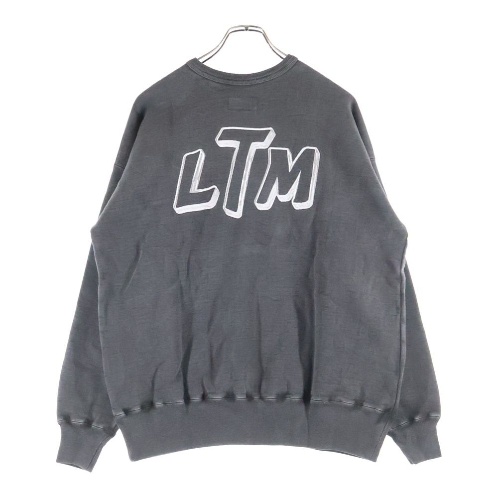 LASTMAN ラストマン 25 AW CREW NECK LTM ヴィンテージ加工スウェットトレーナー 252 LM-CT 13 ブラック