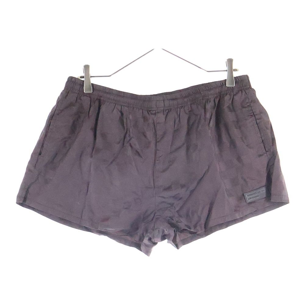 ENFANTS RICHES アンファンリッシュデプリメ 21 AW ロゴアップリケ ナイロンジャガードショーツ ブラウン