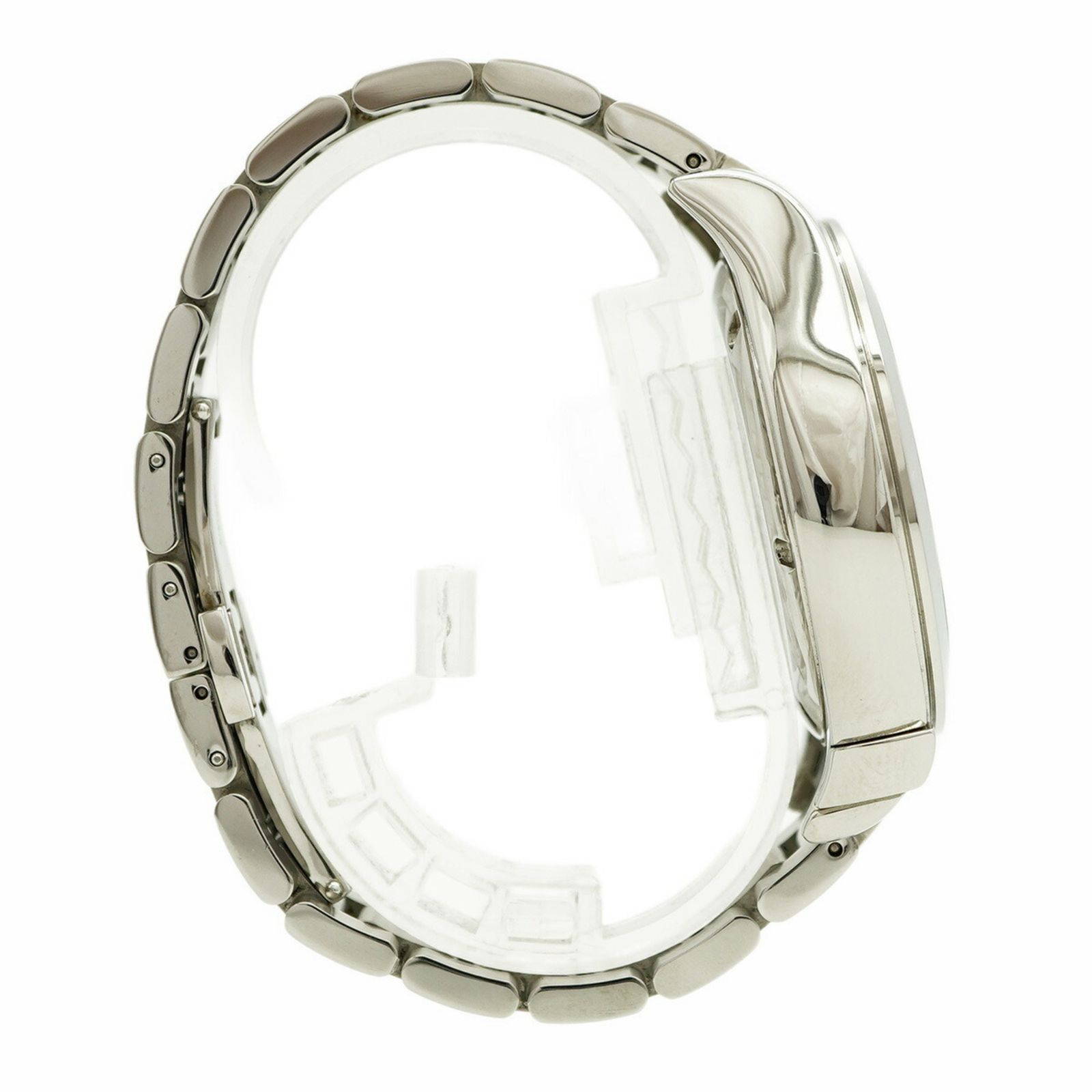 シルバー文字盤腕時計 メンズ