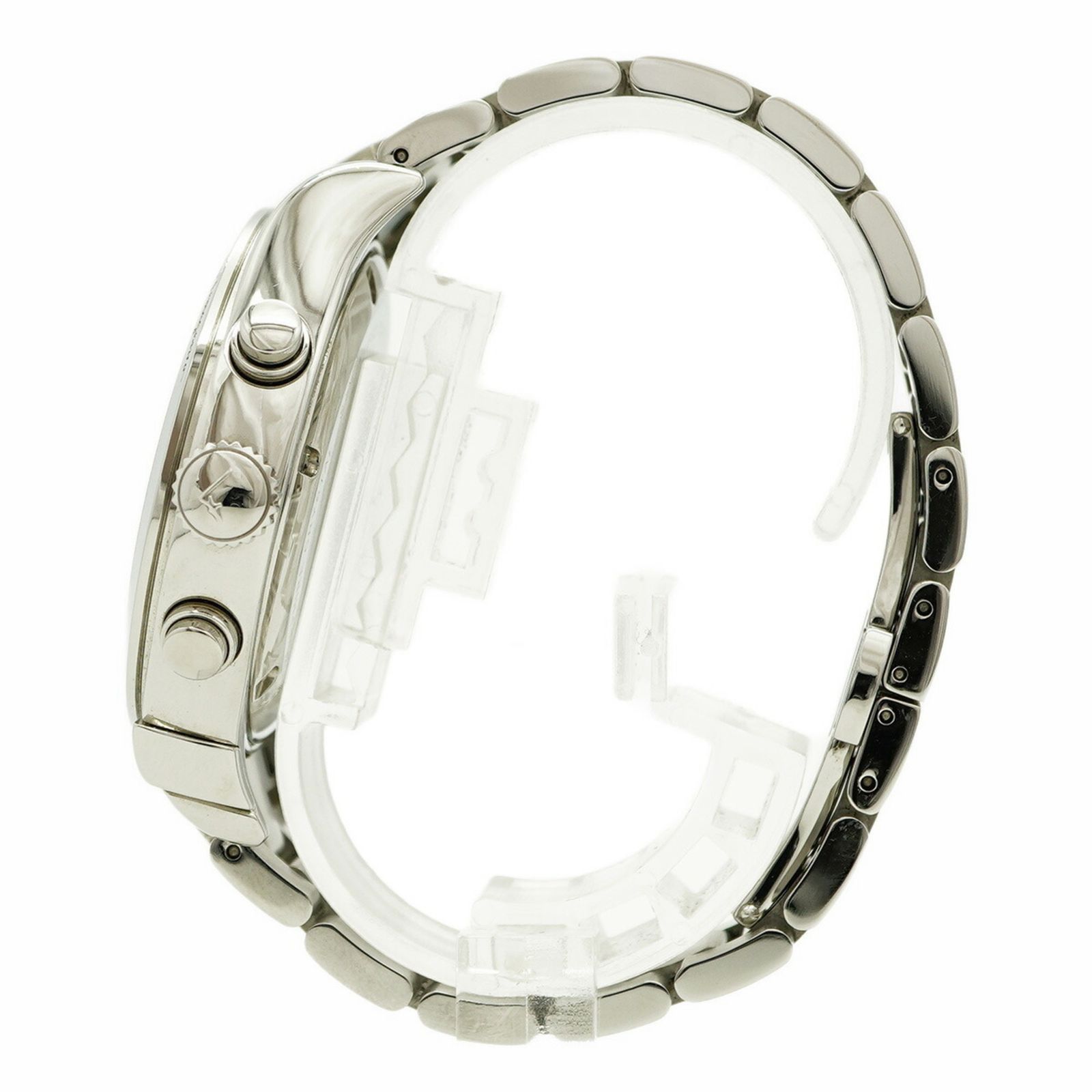 シルバー文字盤腕時計