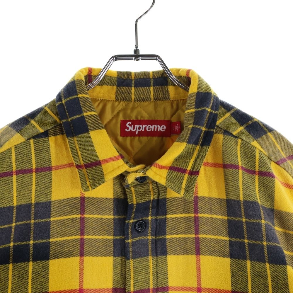 SUPREME (シュプリーム) 24AW Quilted Plaid Shirt キルティング