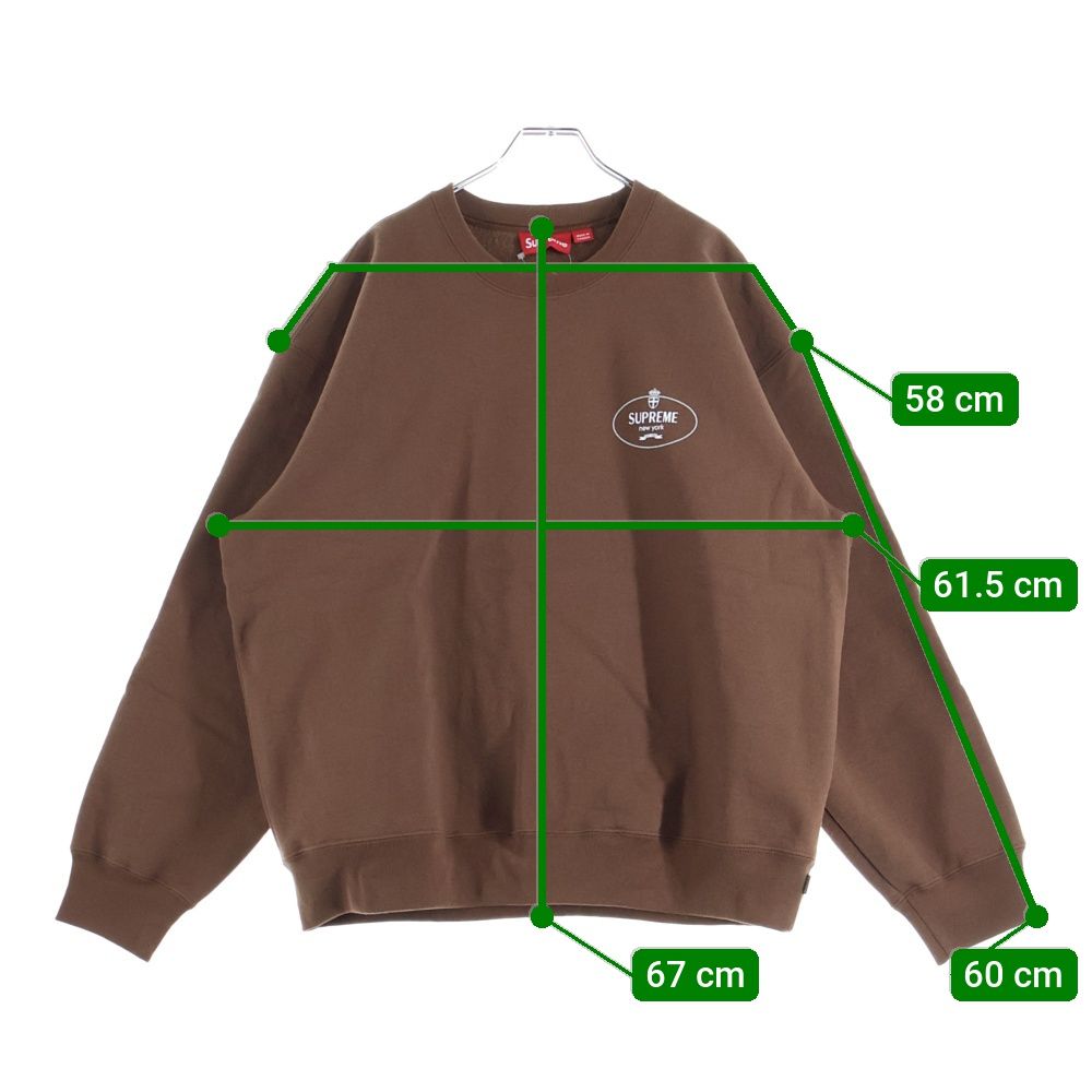SUPREME (シュプリーム) 24AW Crest Crewneck クレストロゴプリント