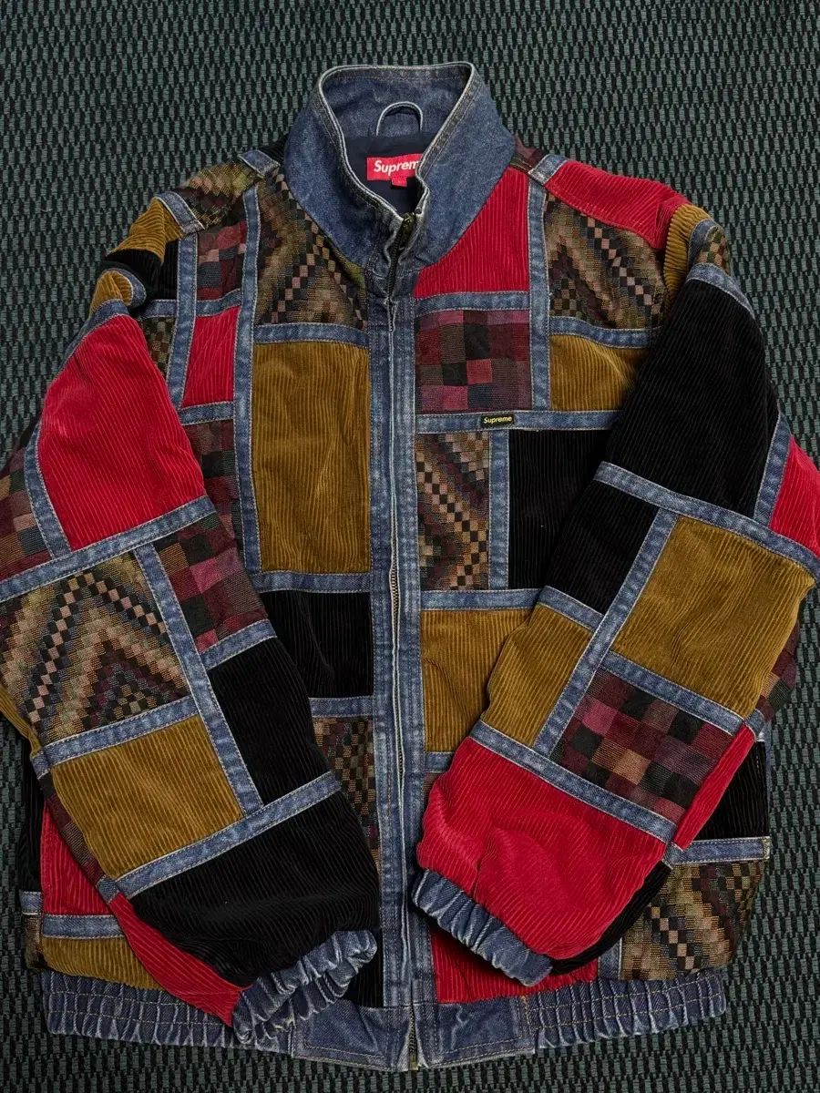 Supreme コーデュロイ パッチワーク デニムジャケット
