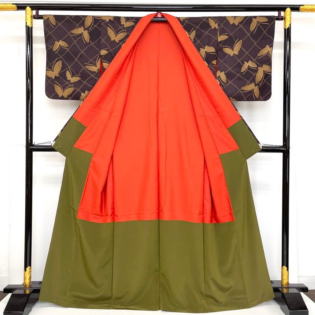 着物と帯 時流 ポ25141◆洗える着物 小紋◆ カラー胴裏 トールサイズ