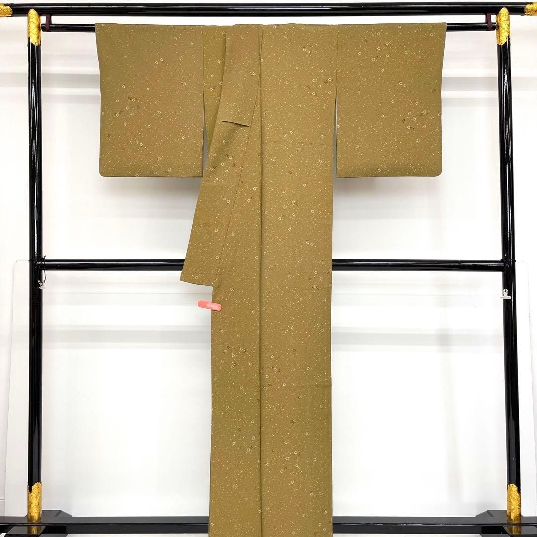  着物と帯 時流 ポ25140◆洗える着物 小紋◆ 小花柄 裄67丈162 小紋 着物反物