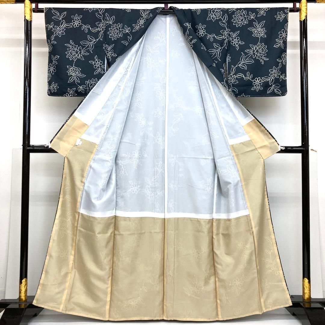 着物と帯 時流 ポ25139 洗える着物 小紋 トールサイズ ♥品 花柄