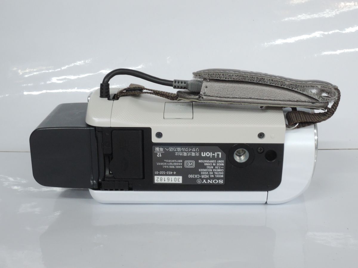  ソニー HDR-CX 390 ムホワイト ビデオカメラ本体 ビデオカメラ