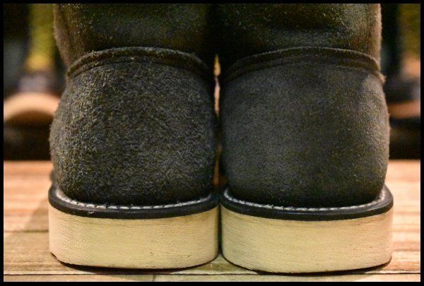  5 D BEAMS別注 04年 レッドウィング 8177 黒スエード ペコス ブラック ラフアウト プルオン ブーツ redwing pecos FL 418 ワークブーツ ブーツ 革靴