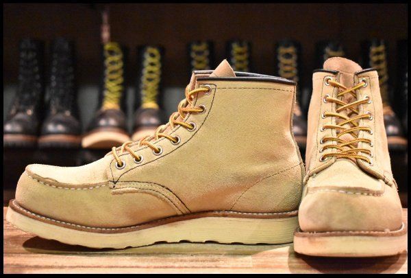 8 D 06年 レッドウィング 8173 スエード アイリッシュセッター ホーソーン ラフアウト モックトゥ ブーツ redwing FL 419