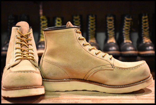 8 D 06年 レッドウィング 8173 スエード アイリッシュセッター ホーソーン ラフアウト モックトゥ ブーツ redwing FL 419